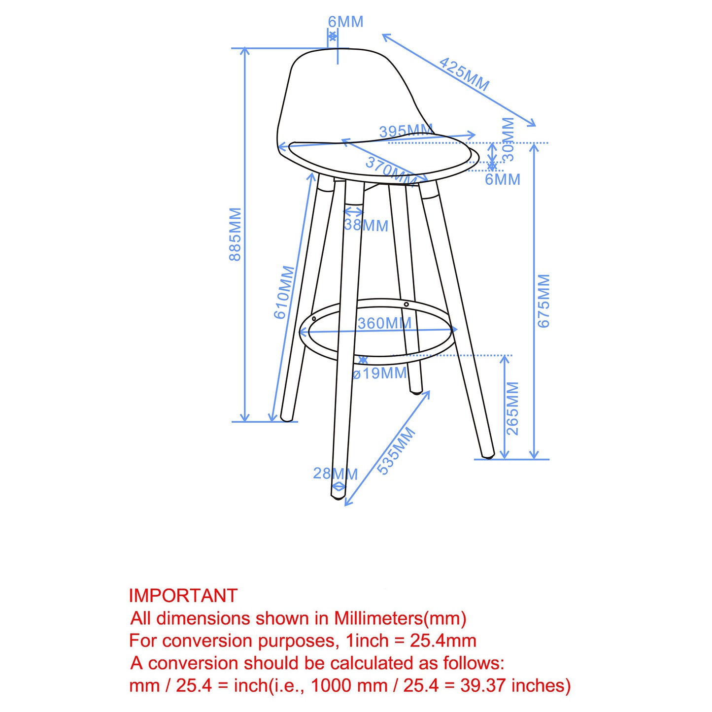 WHI - Diablo Counter Stool - Set of 2