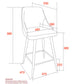 !nspire - Roxanne II Counter Stool - Set of 2