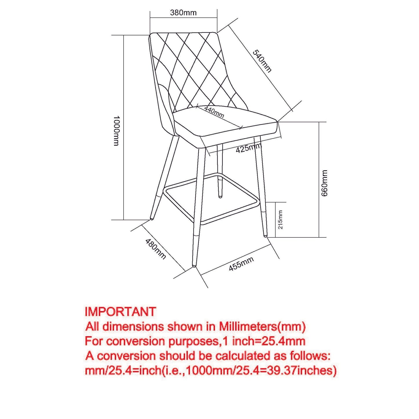 !nspire - Antoine Counter Stool - Set of 2