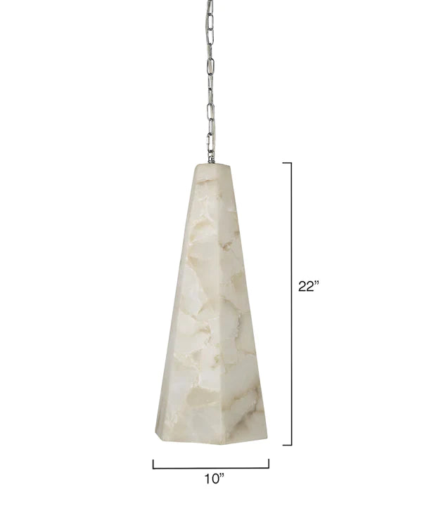 Jamie Young - Borealis Tall Hexagon Pendant - 10 Inch