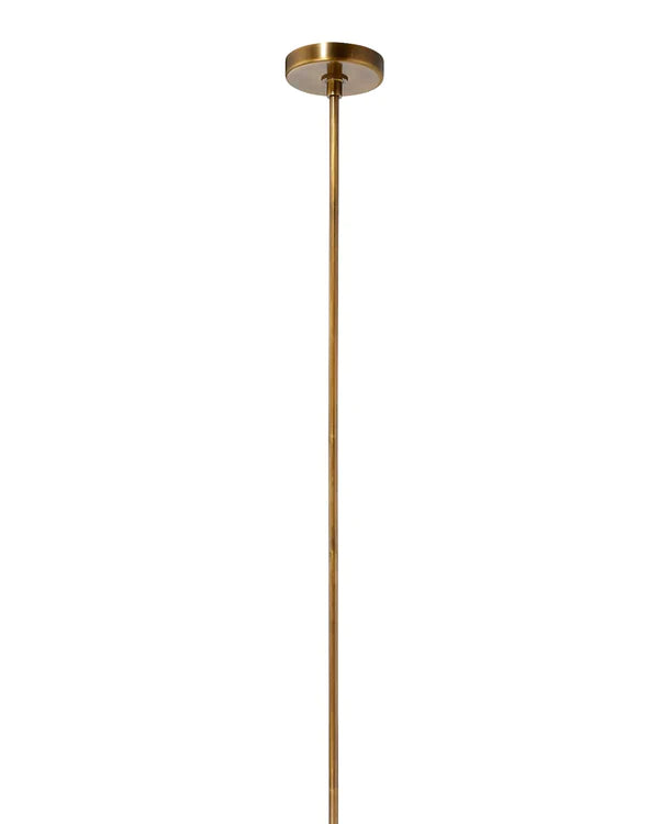 Jamie Young - Cambrai Brass & Glass Pendant, Long - 6 Inch