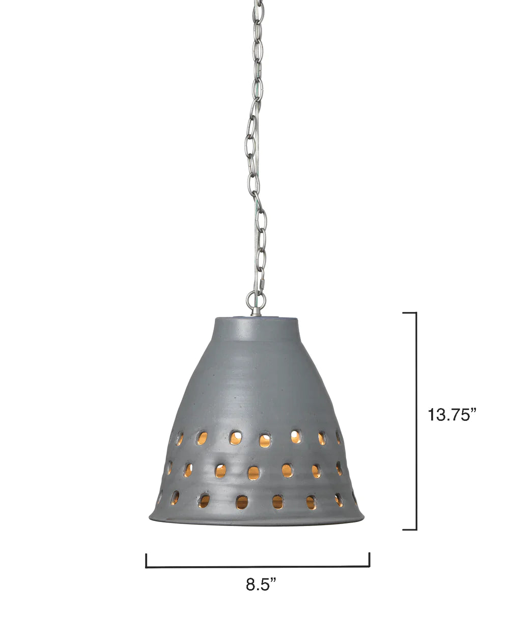 Jamie Young - Tapered Perforated Pendant - 9 Inch