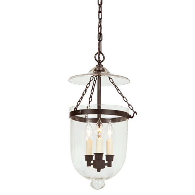 JVI Designs - Medium Bell Jar Lantern with Clear Glass - 11 Inch