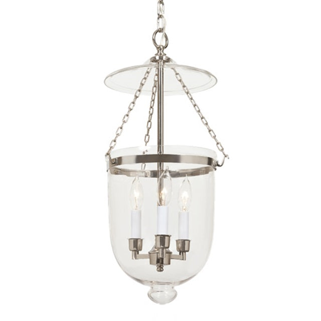 JVI Designs - Medium Bell Jar Lantern with Clear Glass - 11 Inch