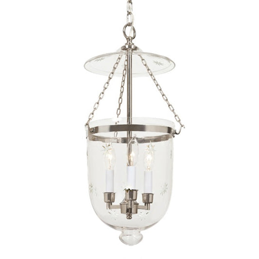 JVI Designs - Medium Bell Jar Lantern with Star Glass - 11 Inch
